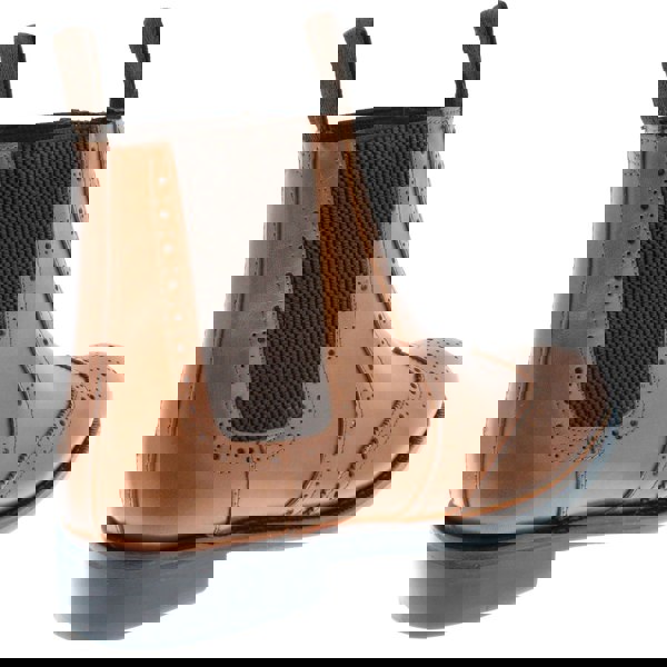 Frank James Benchgrade Ludlow Leather Sole Welted Chelsea Brogue Dealer Boots