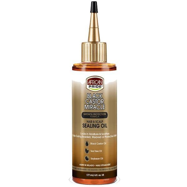 African Pride Black Castor Miracle Hair & Scalp Sealing Oil 6oz