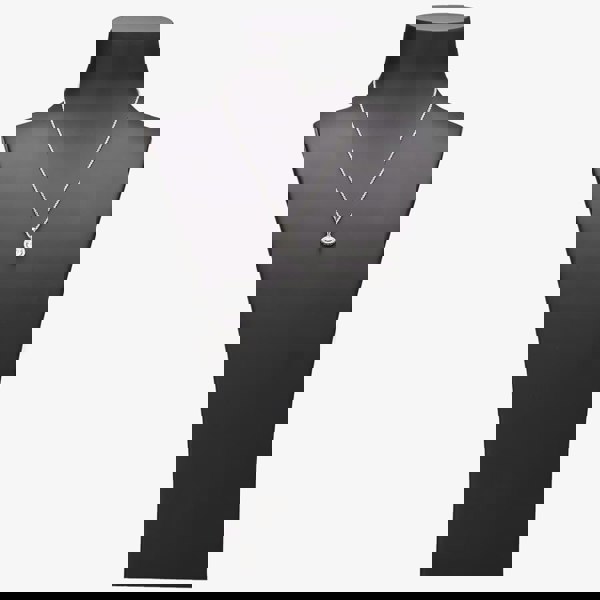 Starbright Silver Round Cubic Zirconia Halo Pendant THB-02P 3A