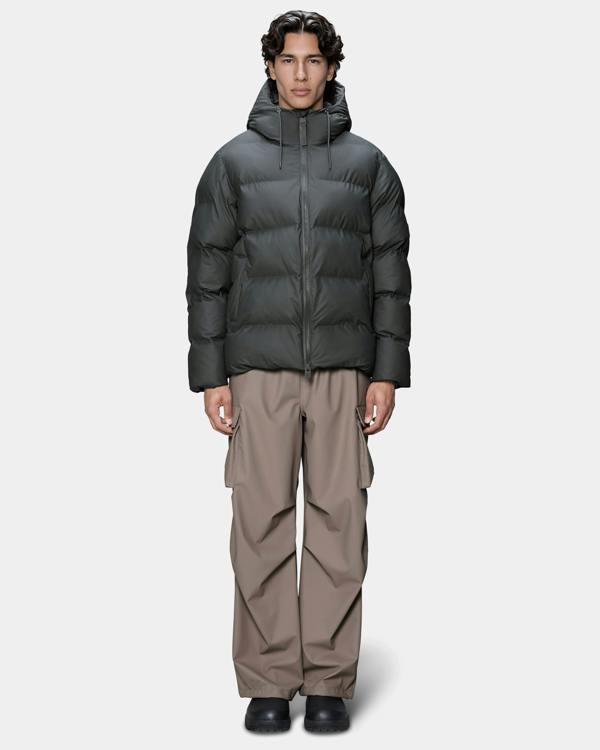 Rains Alta Unisex Puffer Jacket - 153 Dark Grey