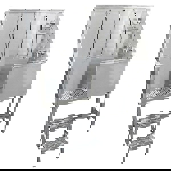 Monstershop Pet Dog Bath Steel Tub Washing Station 400mm