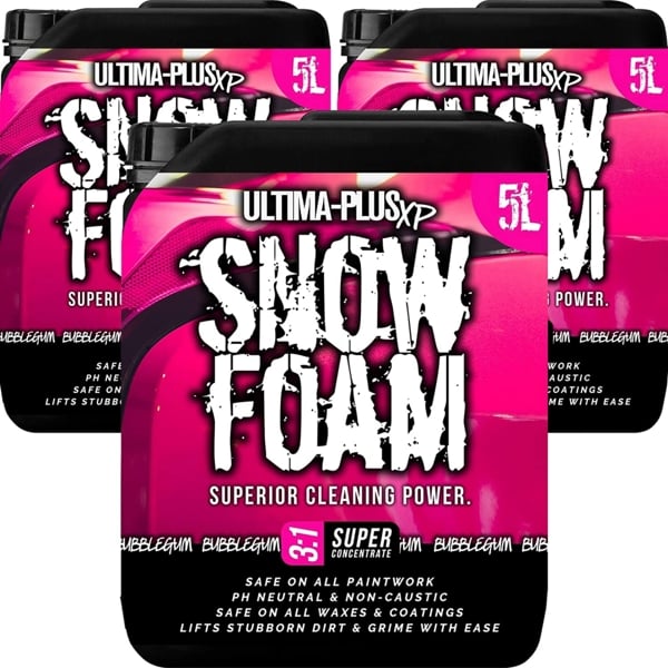 Ultima Plus XP Ultima-Plus XP Snow Foam Car Shampoo pH Neutral Wash - Super Thick Foam Pre-Wash - Bubblegum Fragrance 15L