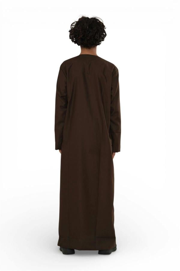 Infinity Leather Kids Boys Moroccan Embroidered Djellaba Islamic Jubba Robe Tassel Ramadan Thobe