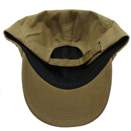 Heather Hats & Accessories Water Resistant Waxed Cotton Baseball Trucker Cap, Cotton Lining, Outdoor Wear, Sand