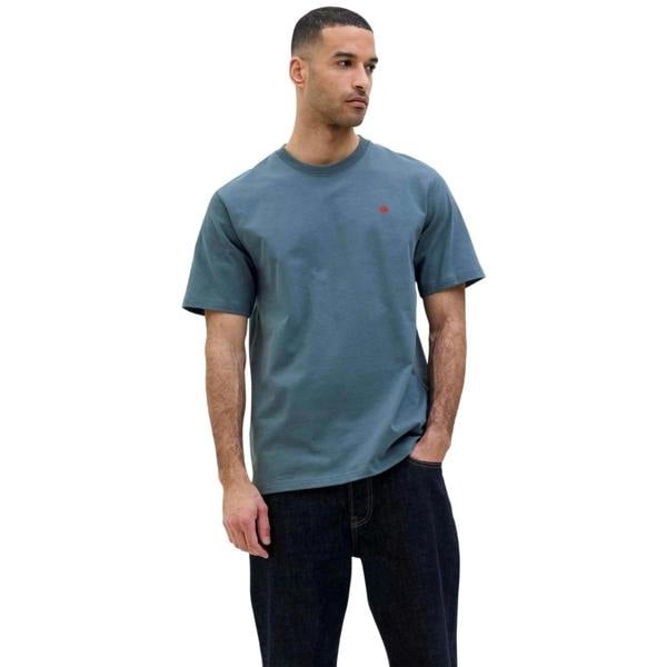 Jack And Jones Mens Royal Denim Division Embroidered T-Shirt - Orion Blue - 