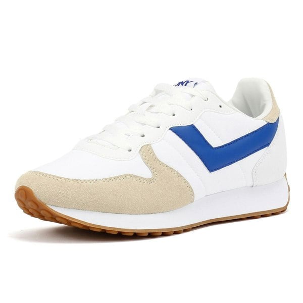 Pony Express White/Electric Blue Trainers