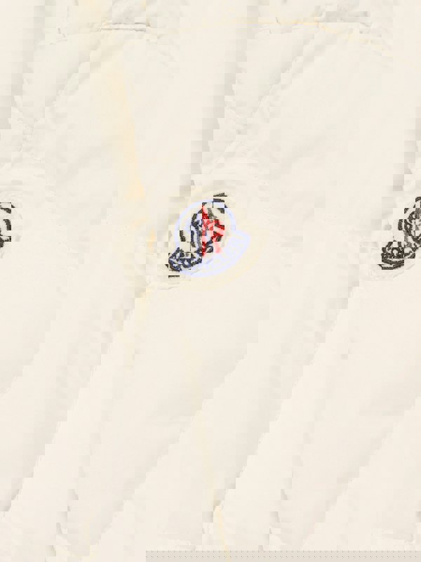 Moncler Enfant Girls Down Quilted Ursella Jacket in Ivory