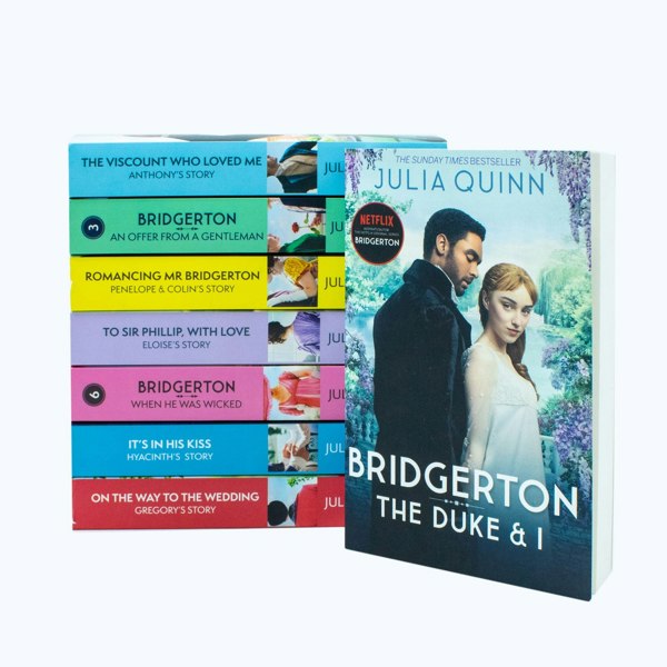 Little Brown Bridgerton Family Book Series Complete Books 1-8 Collection Set by Julia Quinn NETFLIX