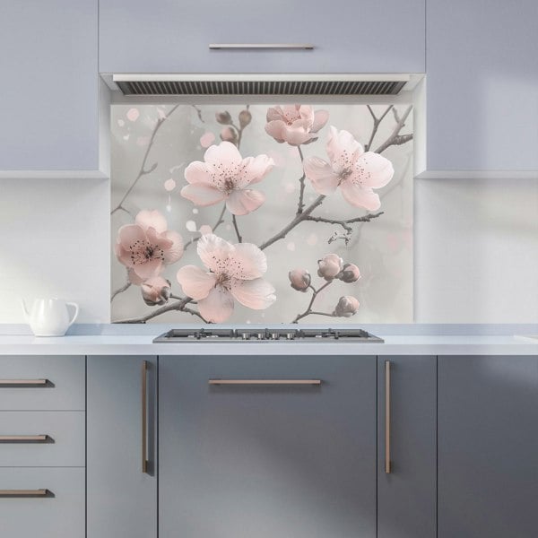 Warren Reed - Designer Delicate Spring Blossom Kitchen Splashback