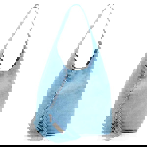 Kitise Slouch Genuine Italian Suede Large Tote Bag With Detachable Purse