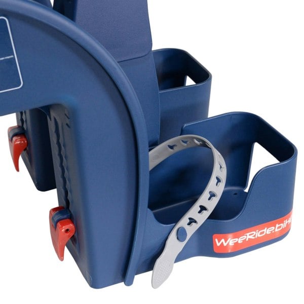 Beige Safe Front Deluxe baby bike seat foot straps