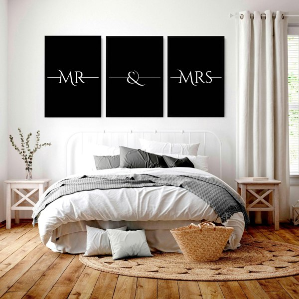 Anniversary wedding gifts | set of 3 wall art prints