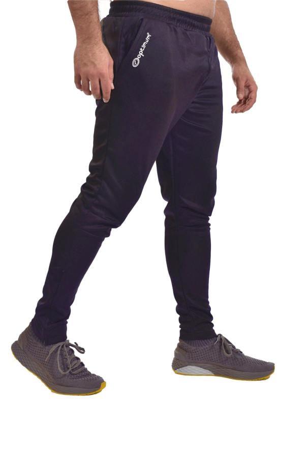Tempo Skinny Tapered Tracksuit Bottoms – Navy, Stretch, Durable - Optimum
