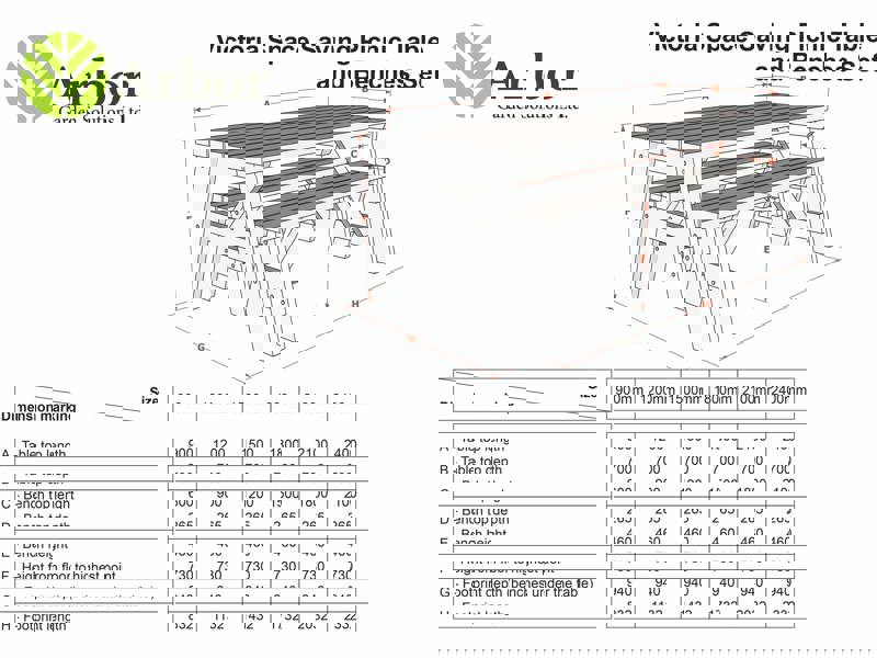 Victoria Space-Saving Picnic Table and Benches Set – Wooden Outdoor Dining Set for Gardens and Patios