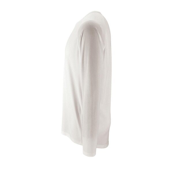 SOLS Mens Sporty Long Sleeve Performance T-Shirt - White