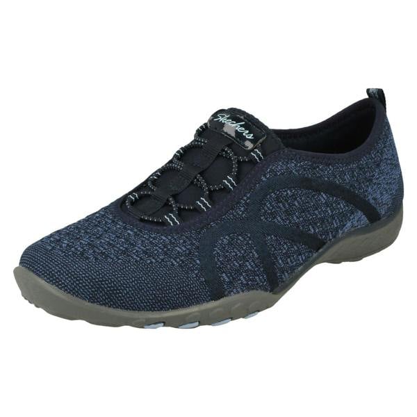 Skechers Ladies Relaxed Fit From Skechers Wide Fitting Trainers Fortuneknit 23028