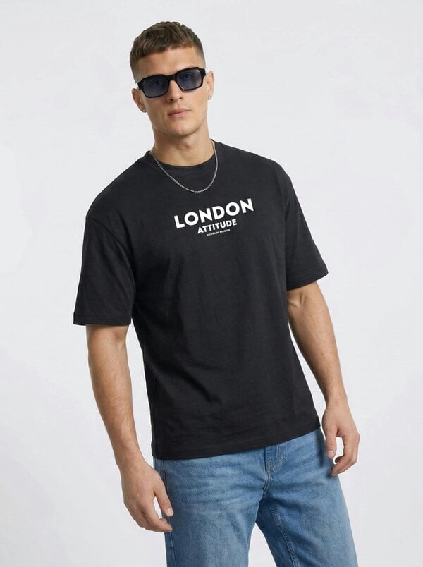 London Attitude Original Creators Oversized Heavyweight Streetwear Graphic T-Shirt