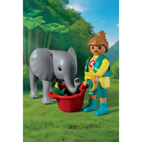 Playmobil Zoo: Baby Elephant with Toys - 72092 Playset