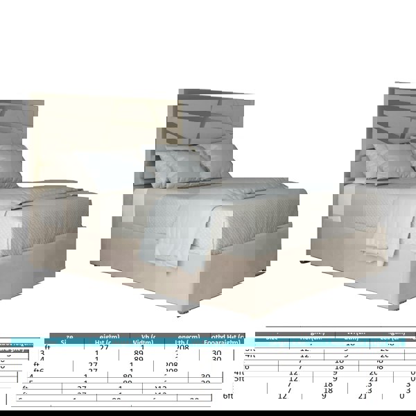 Casa Magna Arabella Upholstered Soft Velvet Metal Bed Frame - Cream