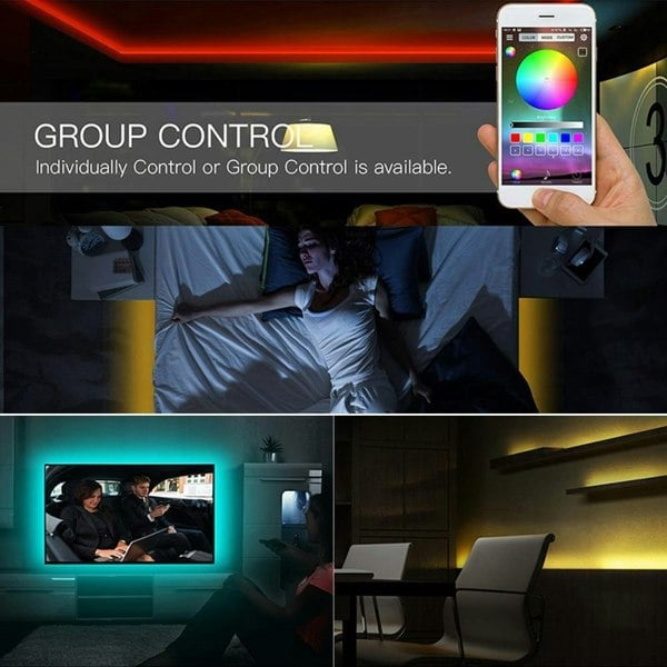 USB Multi-Colour LED TV Smart Backlight / Strip Light + WIFI Bluetooth Control - Lighting Legends