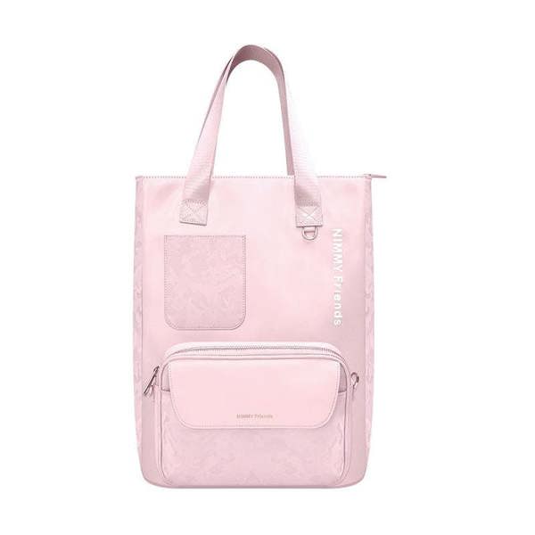 Nimmy Friends Nimmy Magnetic Fashion Series Combo White Cat Laptop Backpack with Detachable Pouch Pink - N-CXMC-STSJDNBZH-04