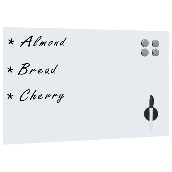 Berkfield Wall Mounted Magnetic Board Glass 50x30 cm