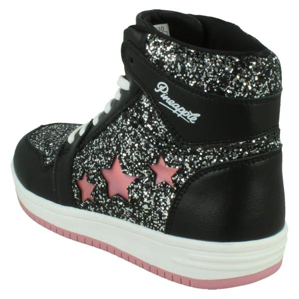 Pineapple Girls Pineapple High Top Lace Up Trainers H2717