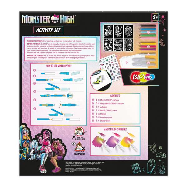 BLOPENS Monster High Activity Set – Spooky Art Kit for Kids