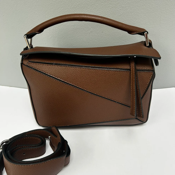 Scott-Samuel Leather Grab Handle Geometric Bags