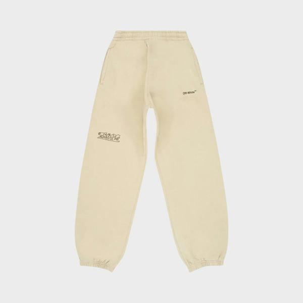 Figure Of Speech Slim Sweatpants Dark Sand | Off-White