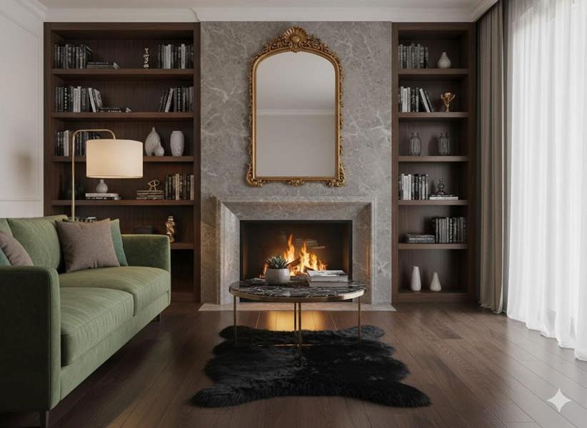 Faux Rabbit Fur Rug Black 60x90cm