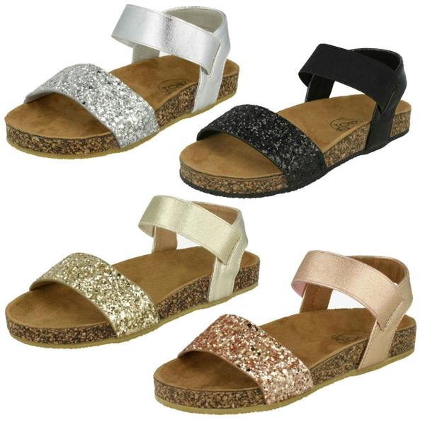 Spot On Girls Spot On Glitter Mules