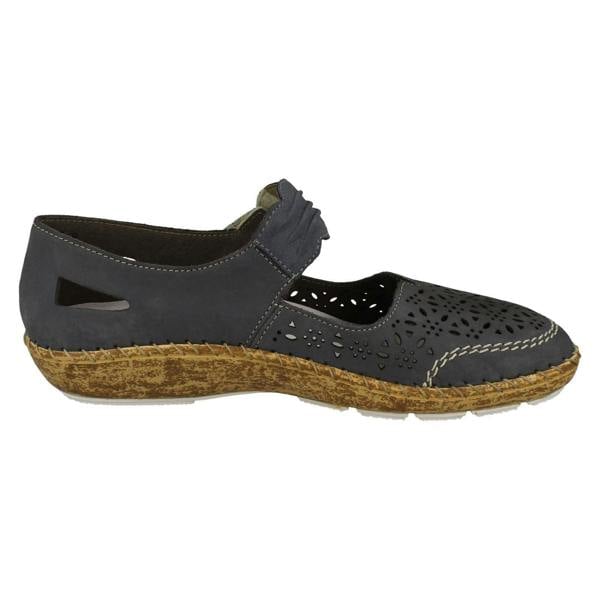 Rieker Ladies Rieker Cut Out Detailed Mary Jane Shoes 44896