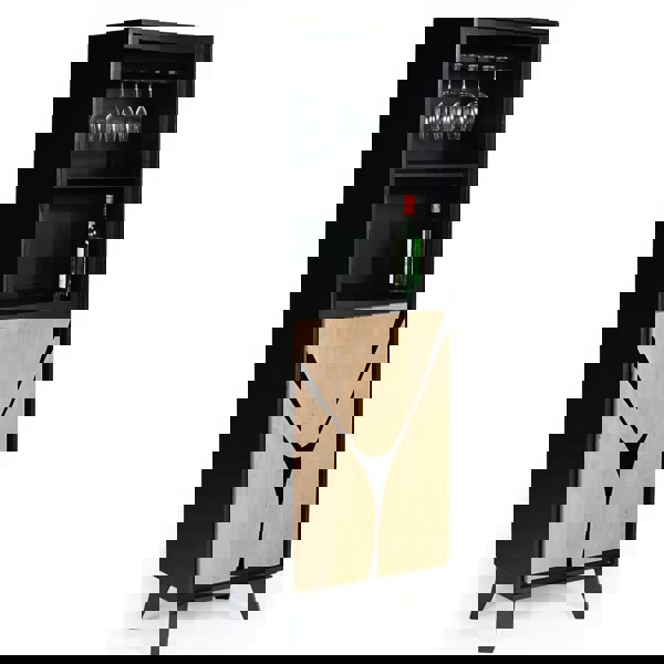 IH Design Dusk Mango Wood Drinks Cabinet/Bookcase