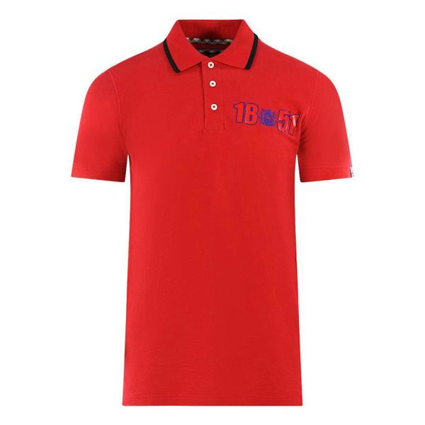 Aquascutum Mens London 1851 Polo Shirt - Red - 