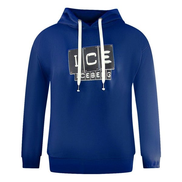 Ice Iceberg S1M-E06163416677 Blue Hoodie Mens L