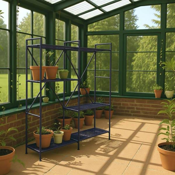 141CM BLUE SHELF UNIT