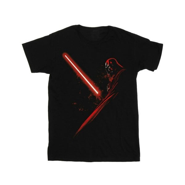 Star Wars Boys Darth Vader Lightsaber T-Shirt - Black