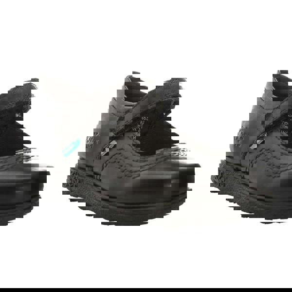 Kickers Girls Fragma Pop Leather School Shoes - Black - 