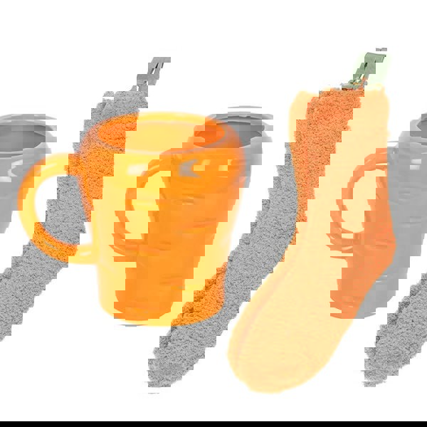 Serano Carrot Shaped Mug and Socks Set