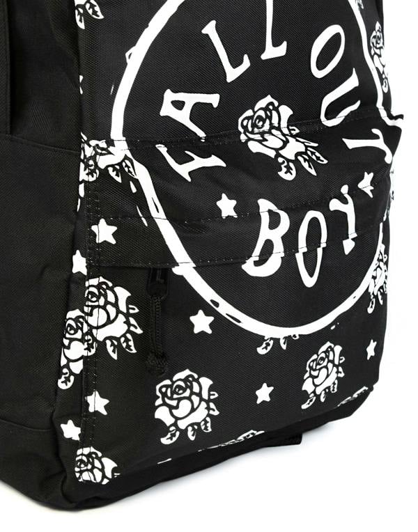 Rock Sax Womens Black Fall Out Boy Backpack (One Size)