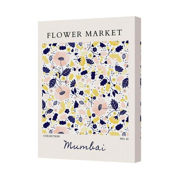 Benjamin Tate Design Flower Market Mumbai Canvas Art Print Collection No 42