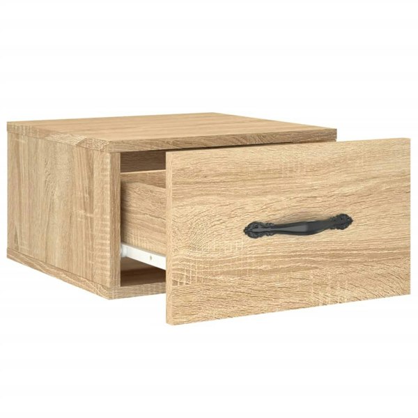Berkfield Wall-mounted Bedside Cabinet Sonoma Oak 35x35x20 cm