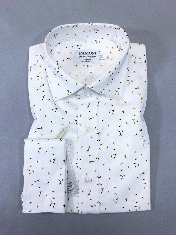 Pollen Motif Pure Cotton Shirt - Pamoni