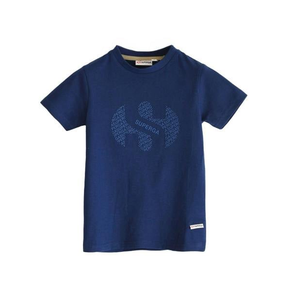 Superga Childrens/Kids Repeat Logo T-Shirt - Navy - 