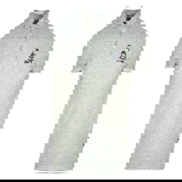 Aquascutum Unisex Adult Checked Logo Polo Shirt - Grey - 