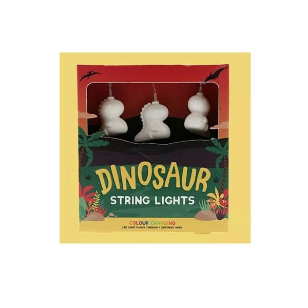 Fizz Creations Dinosaur String Lights Multicolour LED Lights Battery Operated 2m