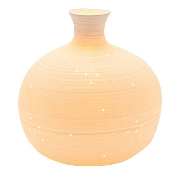 Hestia White Short Textured Table Lamp