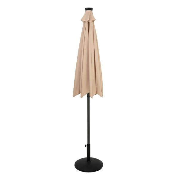 Jardi LED Tilt Parasol 2.7m With Tilt Base – Beige
