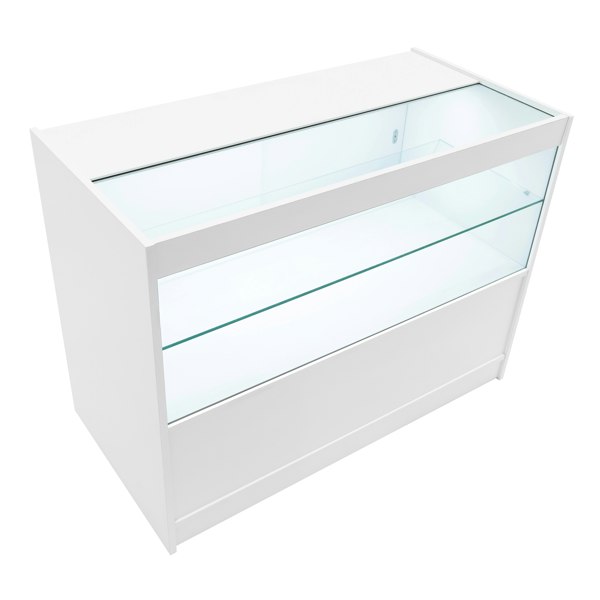 Monstershop Europa LED Shop Counter Set B1200, C1200, TB60 & LM60 - White